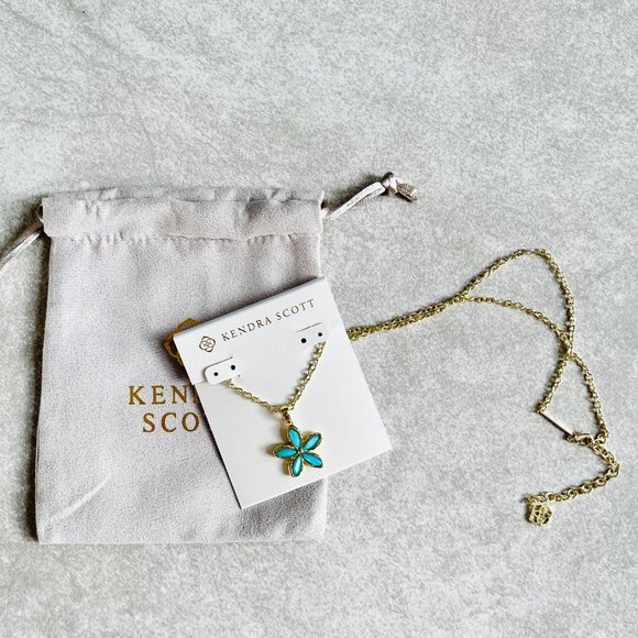 KENDRA SCOTT Elisa Gold Pendant Necklace In Iridescent Opalite - DO NOT BUY! - Picture 2 of 5